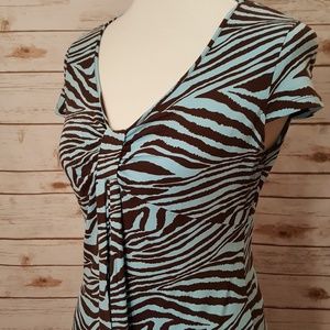 Zebra Print Casual Top